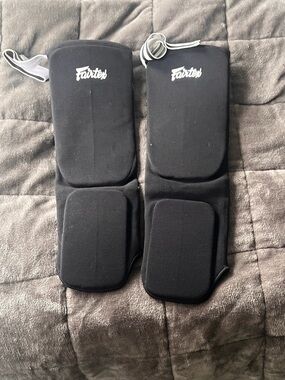 Black Shin Guard foam padding fairtex - Protective Gear for Martial Arts Small
